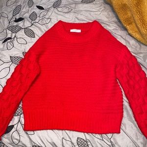 Red sweater